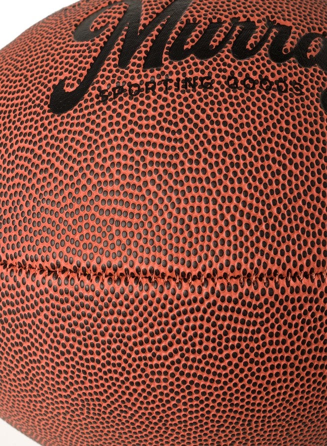Murray Sporting Goods Autograph Football with Stand - Two White Panels Signature Ready Display Trophy Case Signable Regulation Size Full 12 Inch 3.0 - Image 5