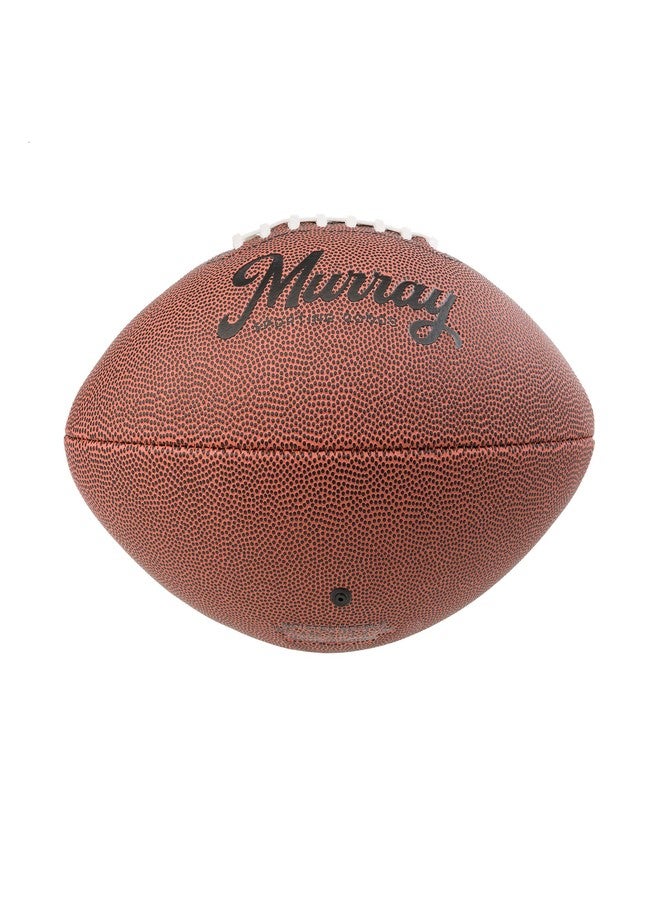 Murray Sporting Goods Autograph Football with Stand - Two White Panels Signature Ready Display Trophy Case Signable Regulation Size Full 12 Inch 3.0 - Image 4