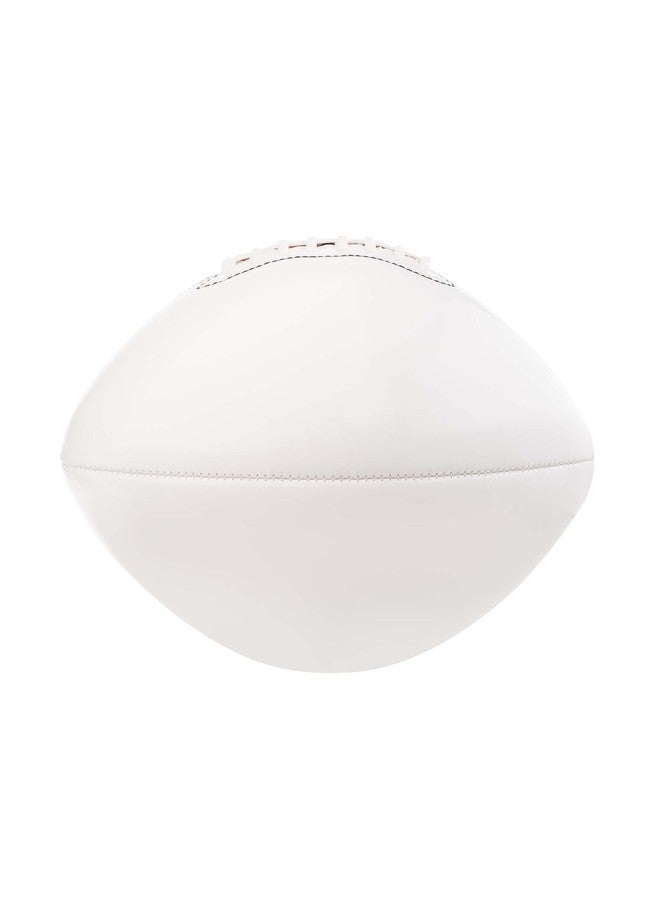 Murray Sporting Goods Autograph Football with Stand - Two White Panels Signature Ready Display Trophy Case Signable Regulation Size Full 12 Inch 3.0 - Image 3