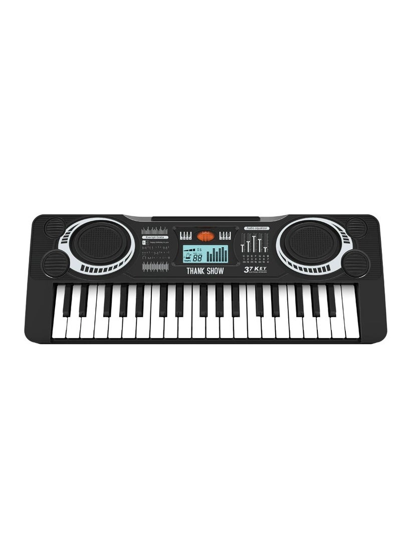 Electronic Piano Multi Functional Educational Piano Organ for Black Beginner Piano Keyboard for Early Music Learning  - Image 1