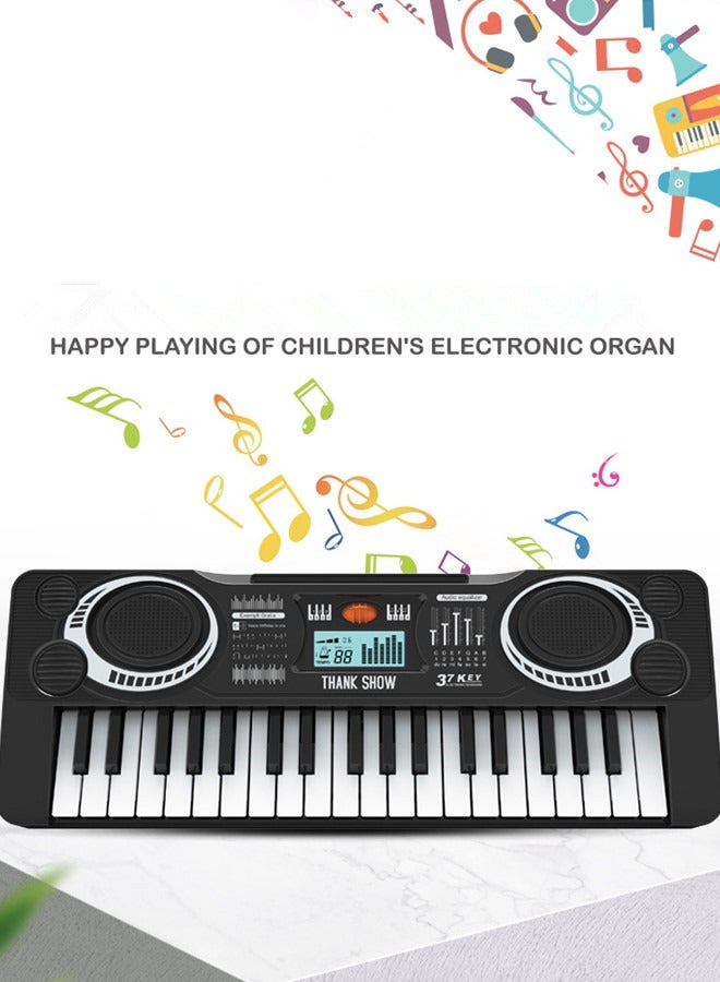 Electronic Piano Multi Functional Educational Piano Organ for Black Beginner Piano Keyboard for Early Music Learning  - Image 3