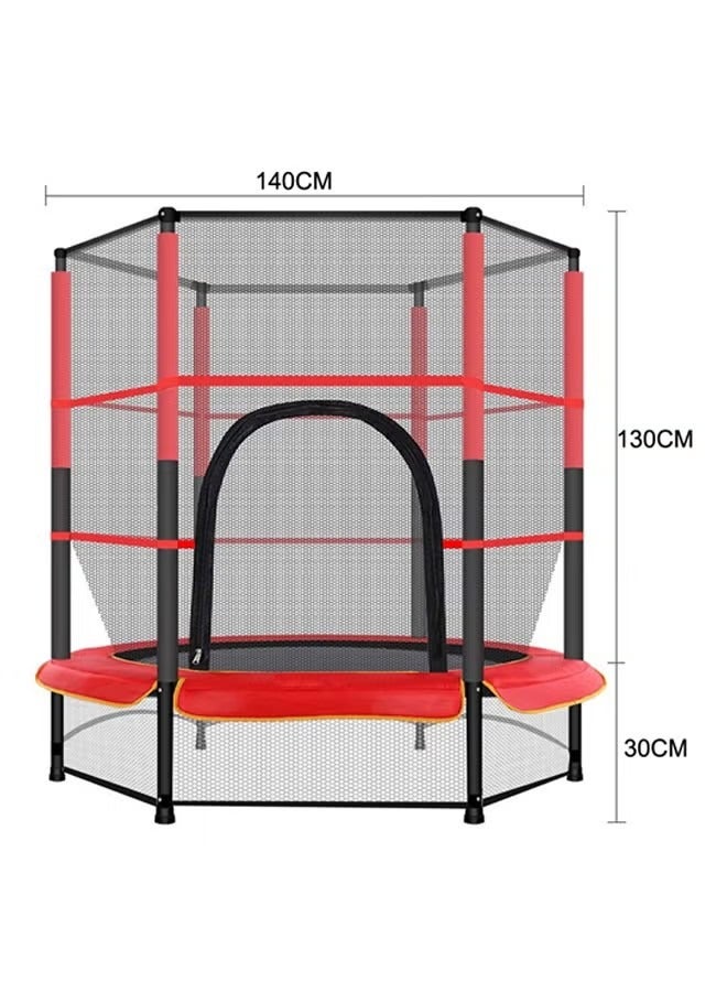LO.BABY.VE Duty Indoor Bounce Trampolines With Safety Net For Safe And Secure Fun Time 140x140x160cm - Image 3