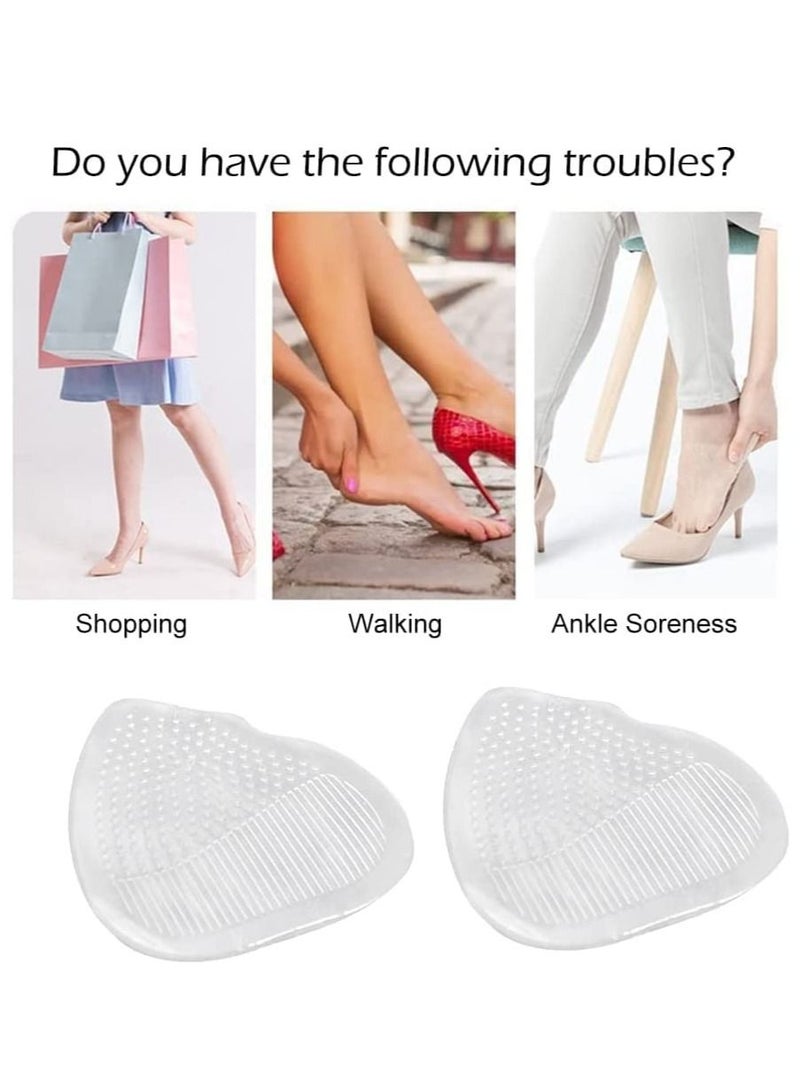 SYOSI وسائد كعب القدم للأحذية ذات الكعب العالي وسادات ميتاتارسال وسادات كوشن للقدم لمنع الفقاعات والجلد السميك 6 قطع - Image 2