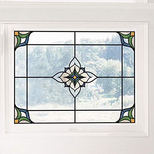 InHome NH2415 Blue Alden Stained Glass Decal, Green - Image 2