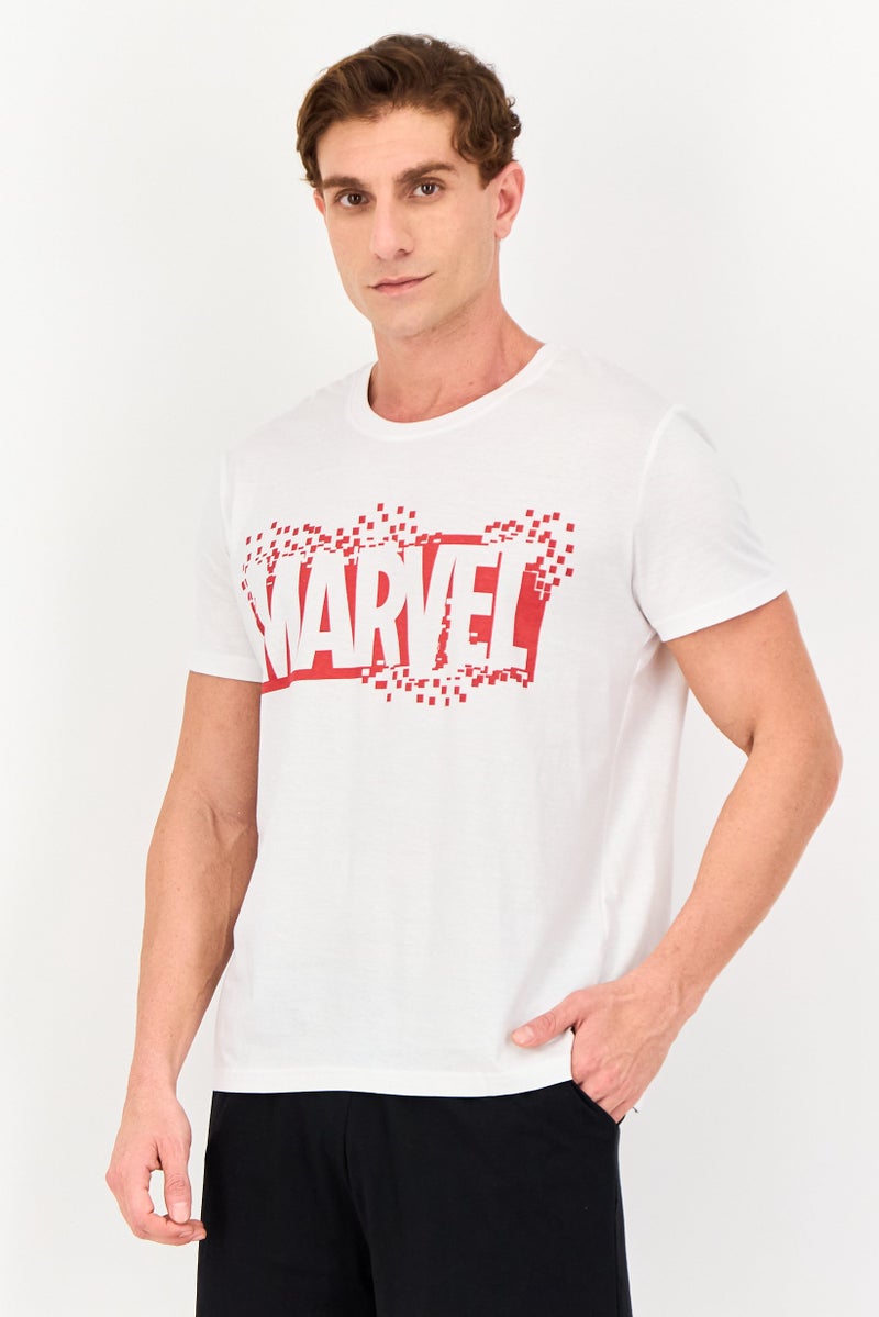MARVEL Men 2 Pieces Brand Logo T-Shirt And Shorts Pyjama Set, Multicolor - Image 2