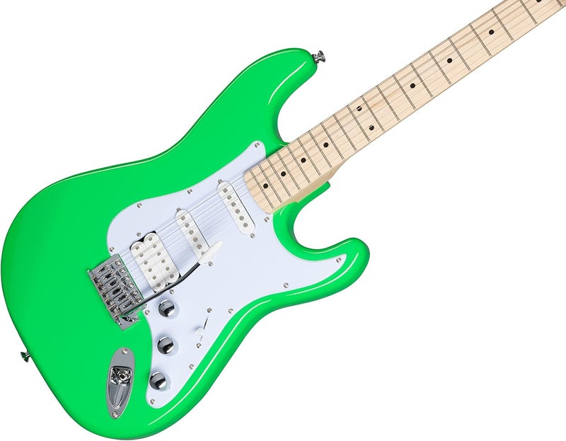 Kramer Focus VT-211S Electric Guitar - Neon Green - Image 2