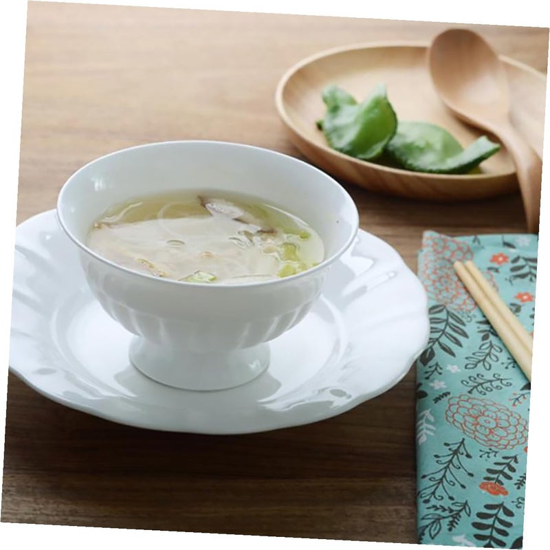 Ceramic Rice Bowl Set Microwave Safe Smooth Surface For Soup Porridge Noodles - Image 3