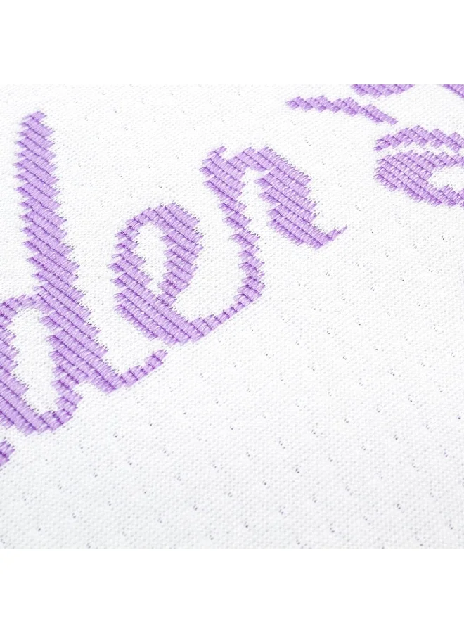 Safdie & Co. Soft and Cozy Polyester Sleeping Pillow Lavender and White 50 x 75 cm 63067.Z.01