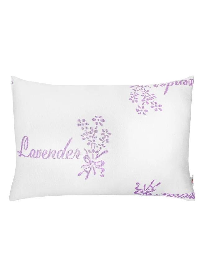 Safdie & Co. Soft and Cozy Polyester Sleeping Pillow Lavender and White 50 x 75 cm 63067.Z.01