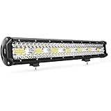 Nilight Nilight 18024C-A 420W 20Inch Triple Row Flood Spot Combo 42000LM Bar Driving Boat Led Off Road Lights for Trucks,2  - Image 1