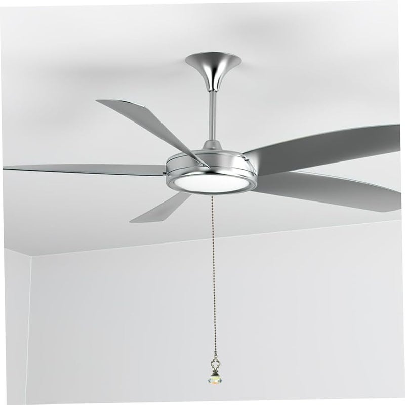 Housoutil قطعتان سلسلة سحب مروحة سقف كريستال برونزية عتيقة ديكور منزلي رجعي - Image 5