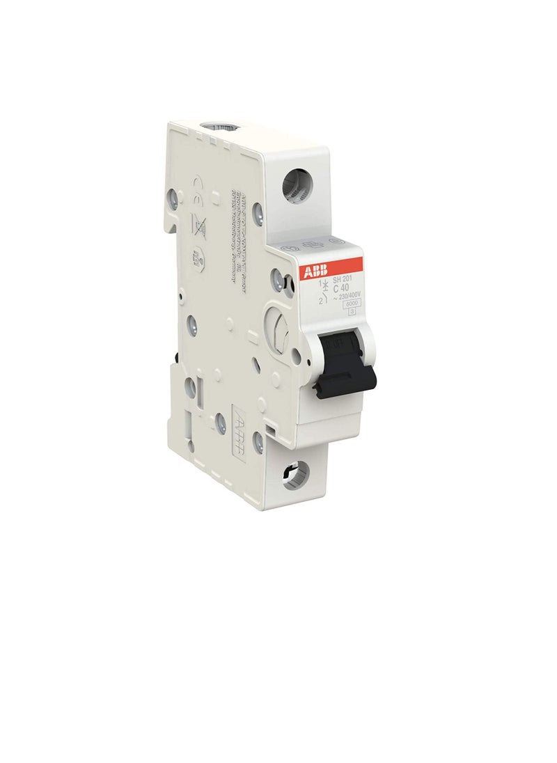 أبب قواطع دوائر ABB المصغرة  40A SP MCB 6KA TYPE C SH201-C40 2CDS211001R0404  - Image 3