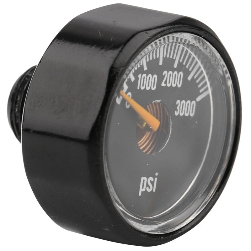 Mini Pressure Gauge Aluminum Outer Case Clear Number Markings Precision Valve - Stable Performance Pressure Measuring Tool for Carbon Dioxide Detection & Portable Pressure Measurement - Image 1