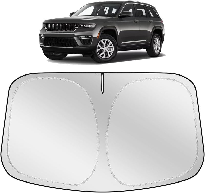 XHRING Windshield Sun Shade for Jeep Cherokee 2014-2025 - Image 1
