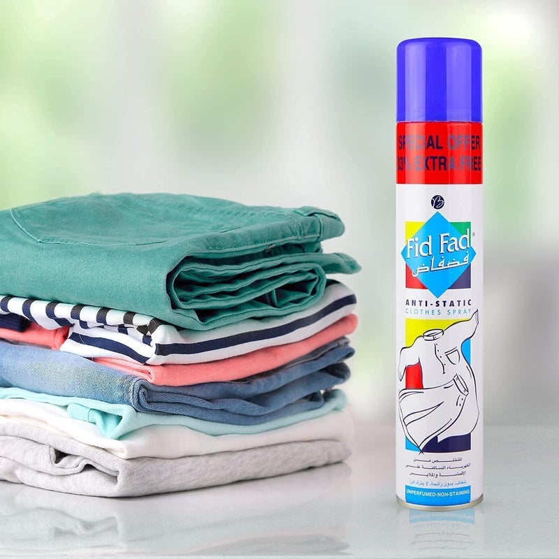 Fid Fad Anti-Static Clothes Spray - 400ML PACK OF 2 - Blue