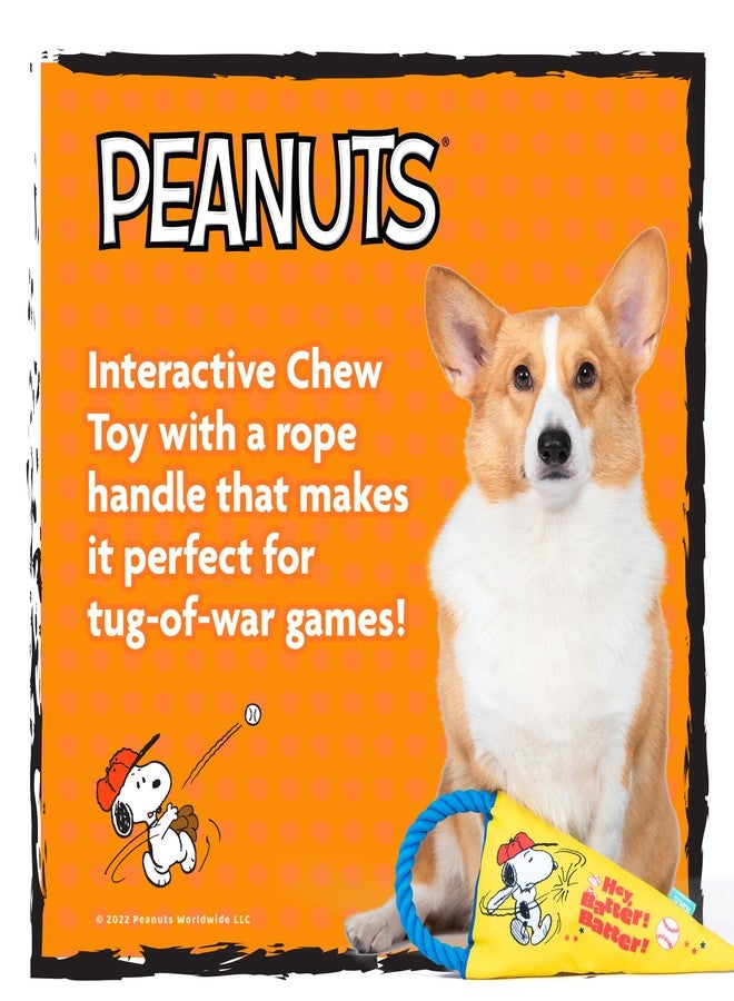 بينتس لعبة متينة للكلاب من بيناتس فور بيتس - راية رياضية على شكل سنوبي فلاتي مع حبل شد، وصوت صفير، وصوت خشخشة - ألعاب مضغ تفاعلية للكلاب الصغيرة والمتوسطة والكبيرة والجراء - Image 3