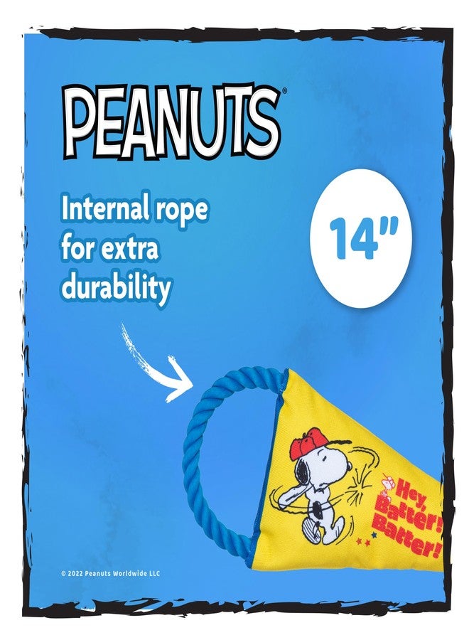 بينتس لعبة متينة للكلاب من بيناتس فور بيتس - راية رياضية على شكل سنوبي فلاتي مع حبل شد، وصوت صفير، وصوت خشخشة - ألعاب مضغ تفاعلية للكلاب الصغيرة والمتوسطة والكبيرة والجراء - Image 5