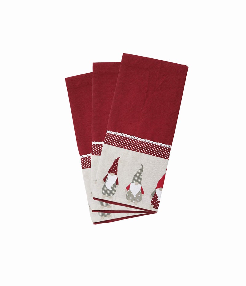 AIRWILL Cotton Kitchen Towels, Dishcloths, Wiping Cloths (Pack of 3 pcs, Multicolor) - Image 2