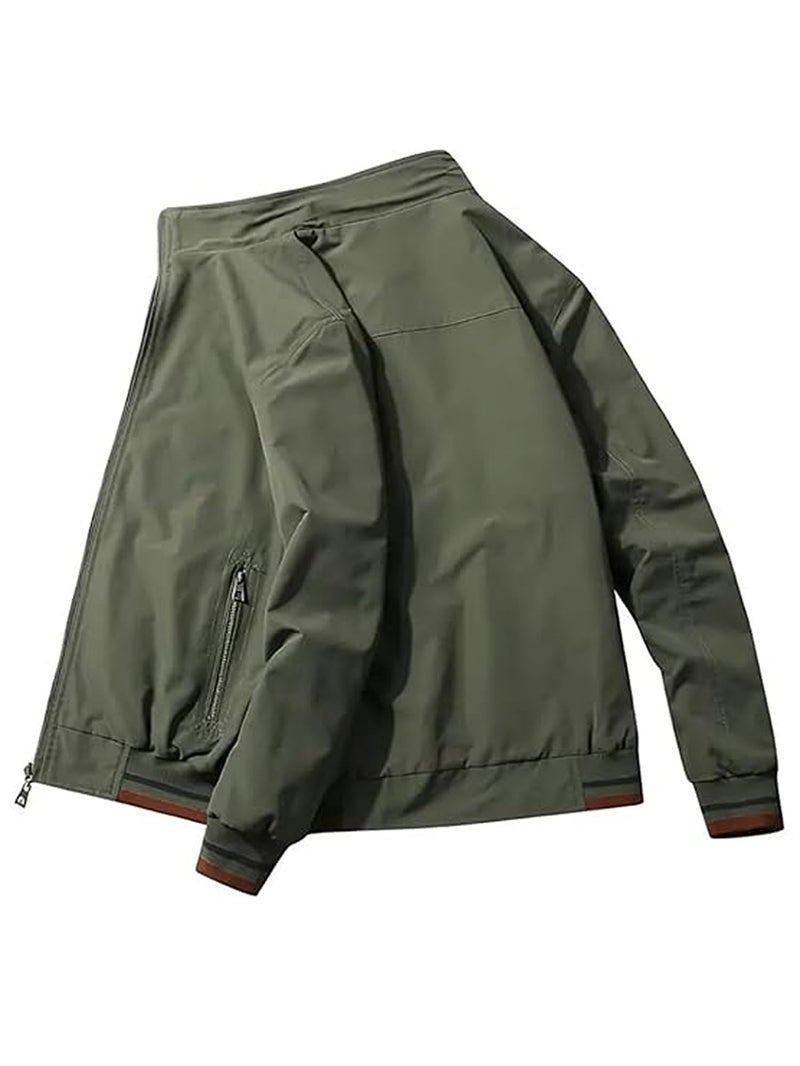 Lymio Jackets || Jacket for men || Lightweight Outwear Jacket (J-06-Green-L) - Image 5