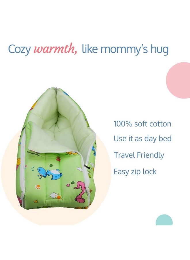 Luvlap سرير أطفال 3 في 1 مع كيس نوم وحقيبة حمل من القطن للأطفال حديثي الولادة والرضع، سرير محمول لحمل الطفل والنوم معًا، سرير نوم للأطفال من سن 0 أشهر فما فوق (متعدد الألوان) - Image 3