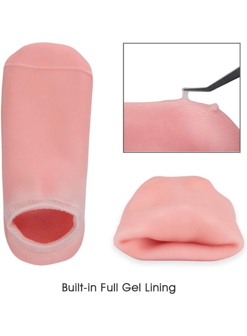 شرابات جل سيليكون مرطبة فائقة النعومة لعلاج القدم والكاحل الجاف المتشقق والعناية بالبشرة وجمال القدمين شرابات جل مرطبة مناسبة للمنتجعات الصحية لعلاج الكعوب المتشققة - Image 5