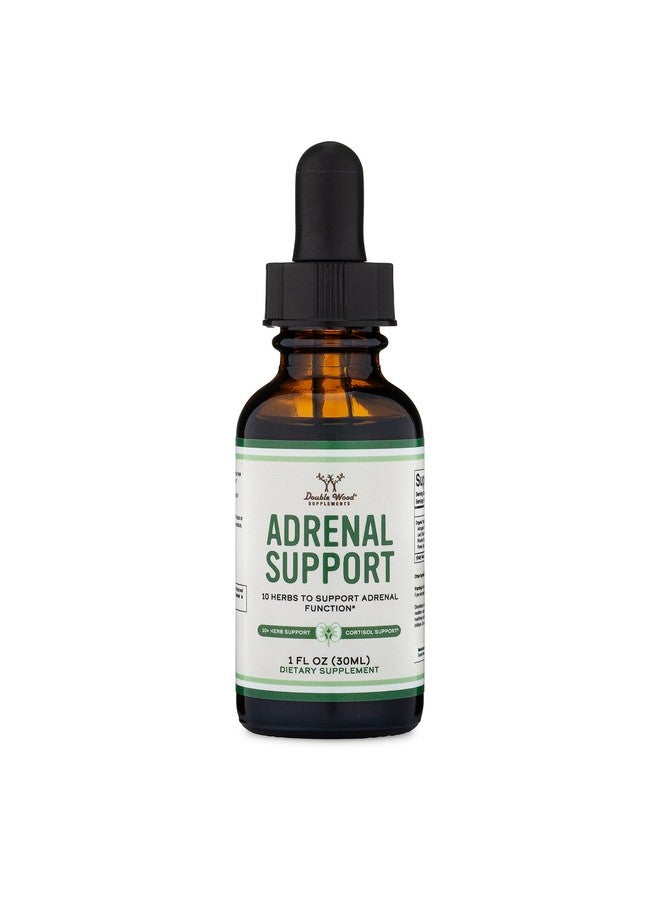 Double Wood Supplements مكملات دعم الغدة الكظرية قطرات سائلة 10 مواد عضوية متكيفة لإجهاد الغدة الكظرية إمداد لمدة شهر منشط الكورتيزول لتخفيف التوتر 10 أعشاب مسببة للموت الخلوي لصحة الغدة الكظرية بقلم دوبل وود - Image 4