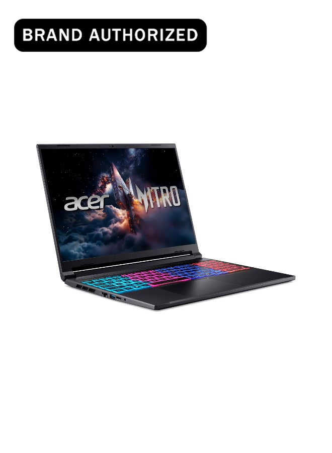 أيسر (نسخة مطورة) لابتوب الألعاب النحيف Nitro V16S بمعالج Intel Core 7-240H من الجيل 14، 10 أنوية، يصل إلى 5.2GHz/16GB ذاكرة DDR5/1TB تخزين SSD/8GB بطاقة رسومات NVIDIA®GeForce®RTX 5060/شاشة 16 بوصة WQXGA IPS بتردد 180Hz/W11/واي فاي-6/لوحة مفاتيح RGB بأربعة مناطق/Thunderbolt 4/ - Image 1