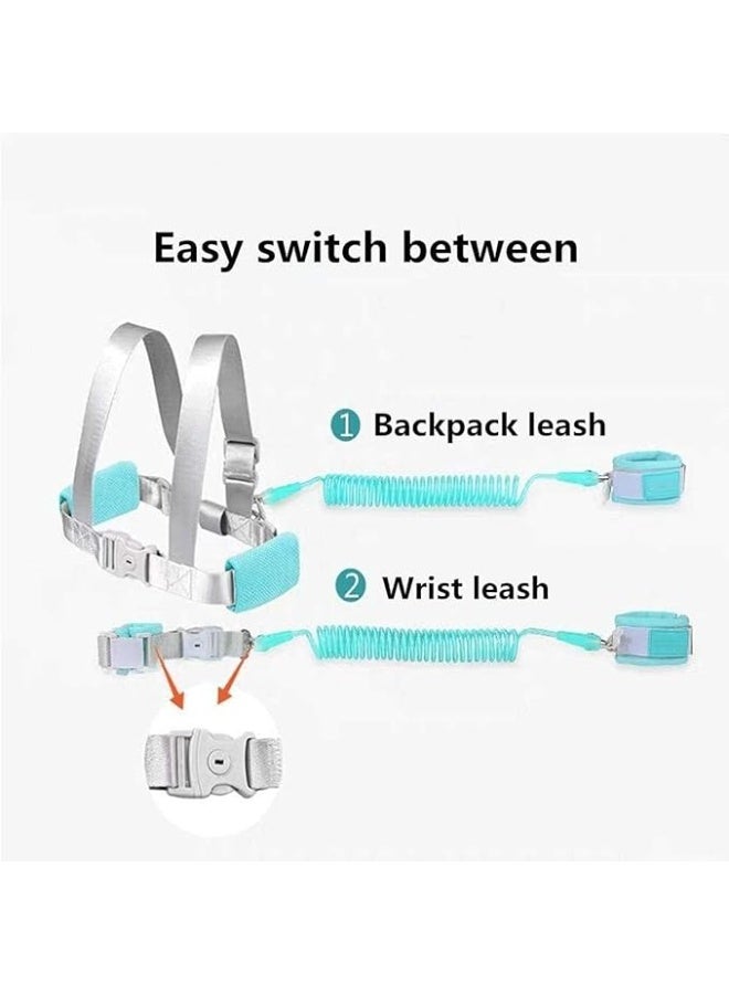 Kids Anti Lost Wrist Harness Link With Safety Leash, Child Walking Harness,Kids Leash Wristband Belt with Lock for Outdoor Travel - Image 4