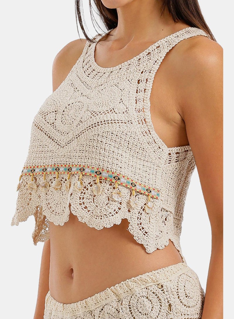 Carina Shell-Trimmed Beach Set - Image 5