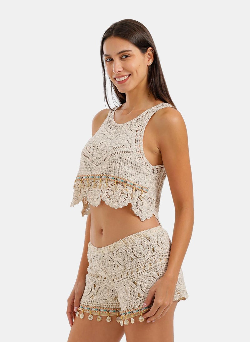 Carina Shell-Trimmed Beach Set - Image 3