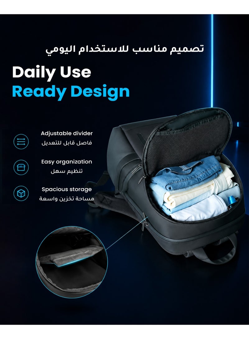 Syntech Multifunctional XR Headset Backpack – Large Capacity Tech & Everyday Backpack for Apple Vision Pro, Meta Quest 2/3/3S, HTC, Sony, Pico, Laptop & Travel Essentials, Perfect for Travel, Daily work, School, Photography, Gym Black - Image 5