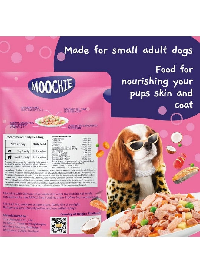 Pets Empire طعام رطب للكلاب من إمبراطورية الحيوانات الأليفة موشي، خالي من الحبوب، وجبة غرافي، لجمال الجلد والفرو مع السلمون، الجزر، البطاطا الحلوة والبازلاء الخضراء، طعام غرافي عالي البروتين للكلاب، وجبات غير نباتية للكلاب، جرو (85غ × 12) - Image 2