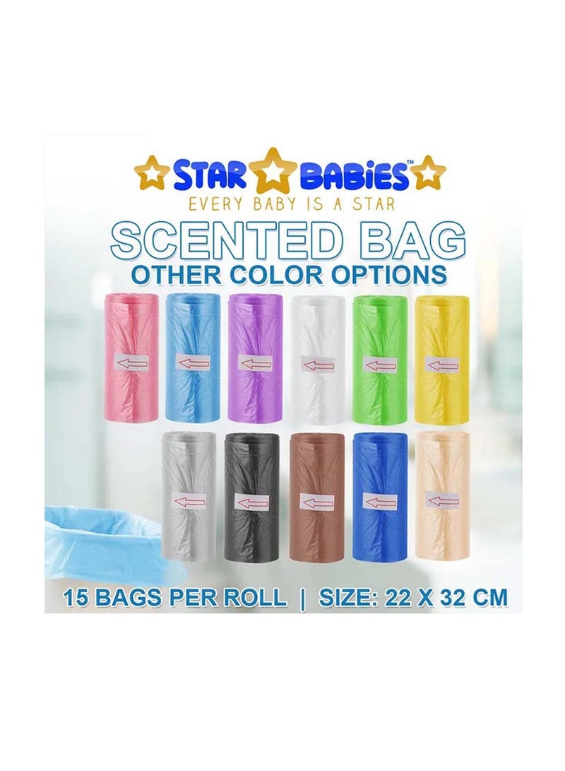 STAR BABiES Star Babies Combo Pack (Disposable Changing mat 10pcs, Scented Bag 4pcs (60bags) with  Disposable Breast Pad 5pcs) -Assorted  - Image 4