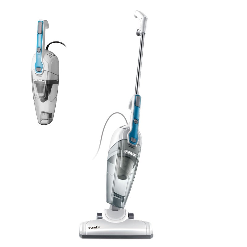 Eureka Corded Stick Vacuum Cleaner for Home Pet Hair, Lightweight Stick Vacuum Cleaner with Powerful Suction for Carpet Tile and Hard Floor, Aqua Blue, 3-in-1 Handheld Vac NES100 - Image 1
