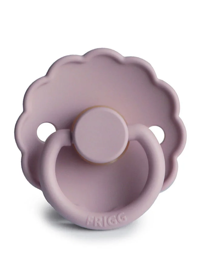 FRIGG Daisy Latex Baby Pacifier, 6-18 Months, Size 2, Pack of 1 - Soft Lilac