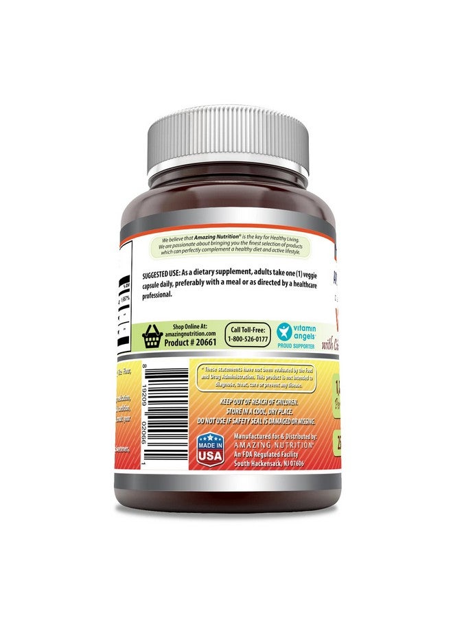Amazing Nutrition Amazing Formulas Vitamin C (Ascorbic Acid) 1000 mg with Rose HIPS & Citrus Bioflavonoids | Veggie Capsules Supplement | Non-GMO | Gluten Free | Made in USA (250 Count)  - Image 2