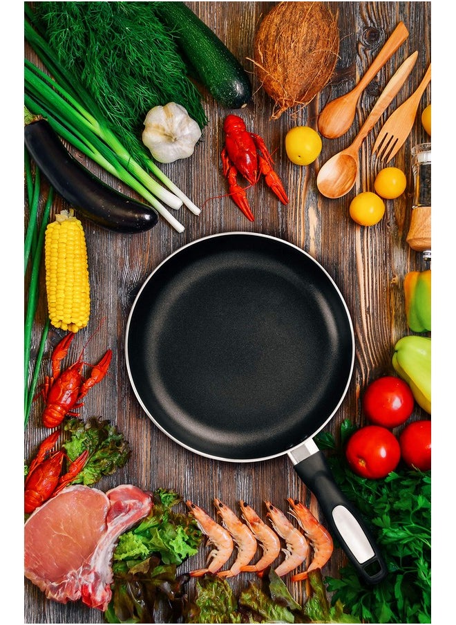 Alpine Cuisine Alpine Cuisine Fry Pan 10-Inch Nonstick Coating Gray, Frying Pans Nonstick for Stove with Stay Cool & Comfortable Handle, Durable Nonstick Cookware, Ideal for Family  - Image 2