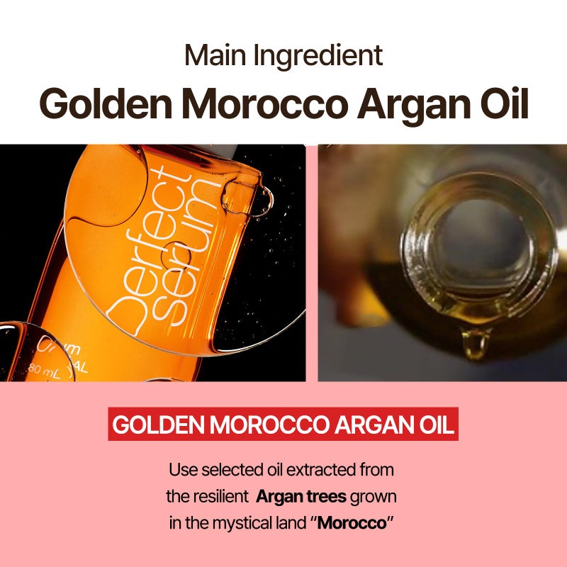 Mise En Scène سيروم ميس إن سين بيرفكت سوبر ريتش مع زيوت الأركان - جوهر الشعر للعناية المكثفة عالية التغذية، زيت شعر كوري، 2.70 أونصة سائلة - Image 4