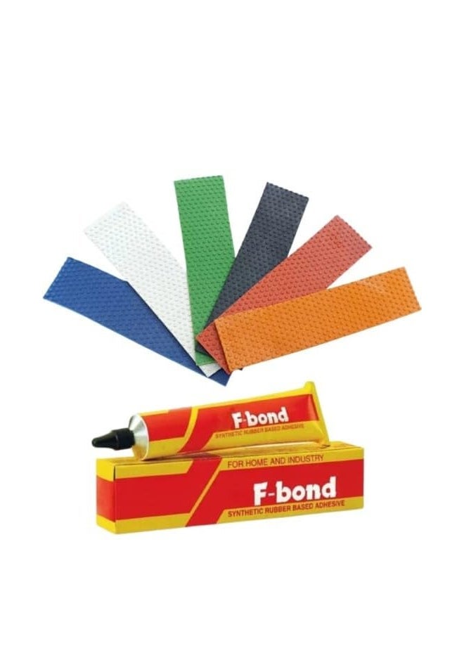 CRAZX مجموعة حماية طرف مضرب الكريكيت – 6 واقيات طرف مع لاصق F-Bond، 2 ورق صنفرة و 2 شريط ألياف – مجموعة كاملة لإصلاح وحماية المضرب DIY - Image 2