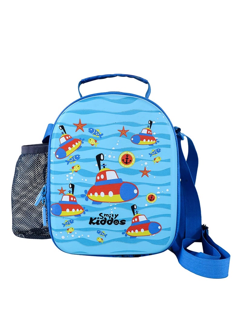 SMILY KIDDOS - Smily Kiddos Hardtop Lunch Bags (Light Blue) Lunch Bag Adult Lunch Bag : Submarine Theme - Image 1