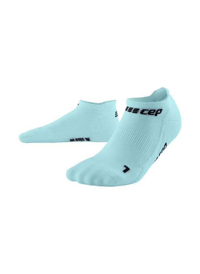 سي إي بي CEP - The Run Compression Socks No Show V4 Light Blue Women