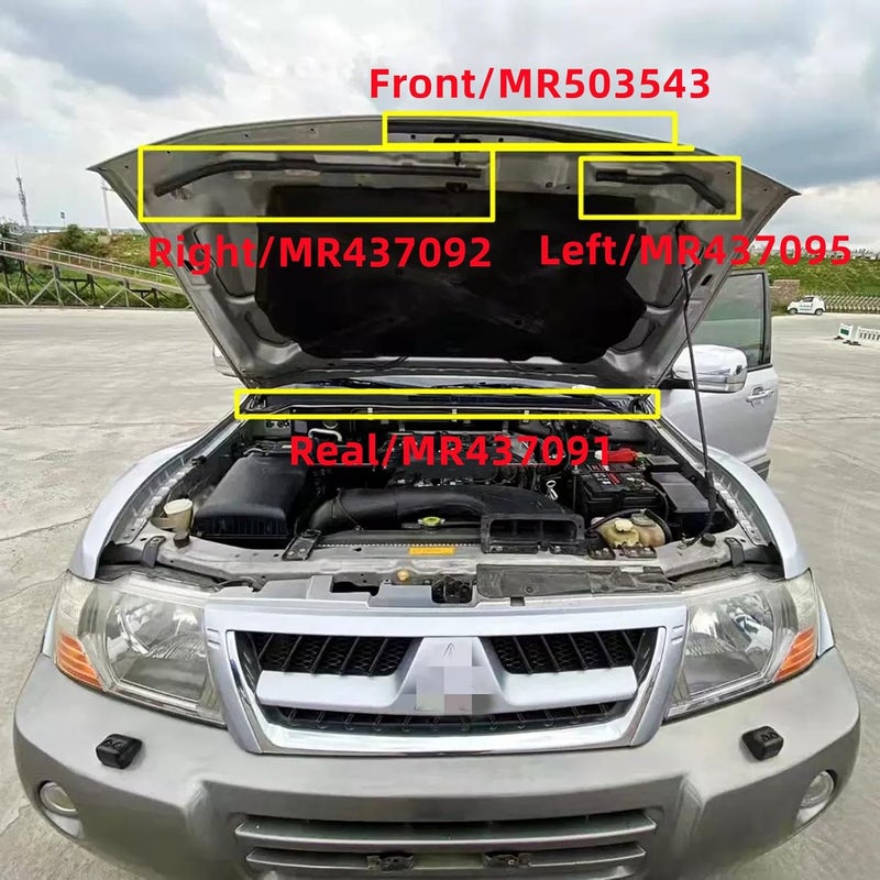 Prefer Warehouse 4X Hood Rubber Weather Stripping Seal Clips for Mitsubishi Montero Pajero 2000-2006 - Image 2