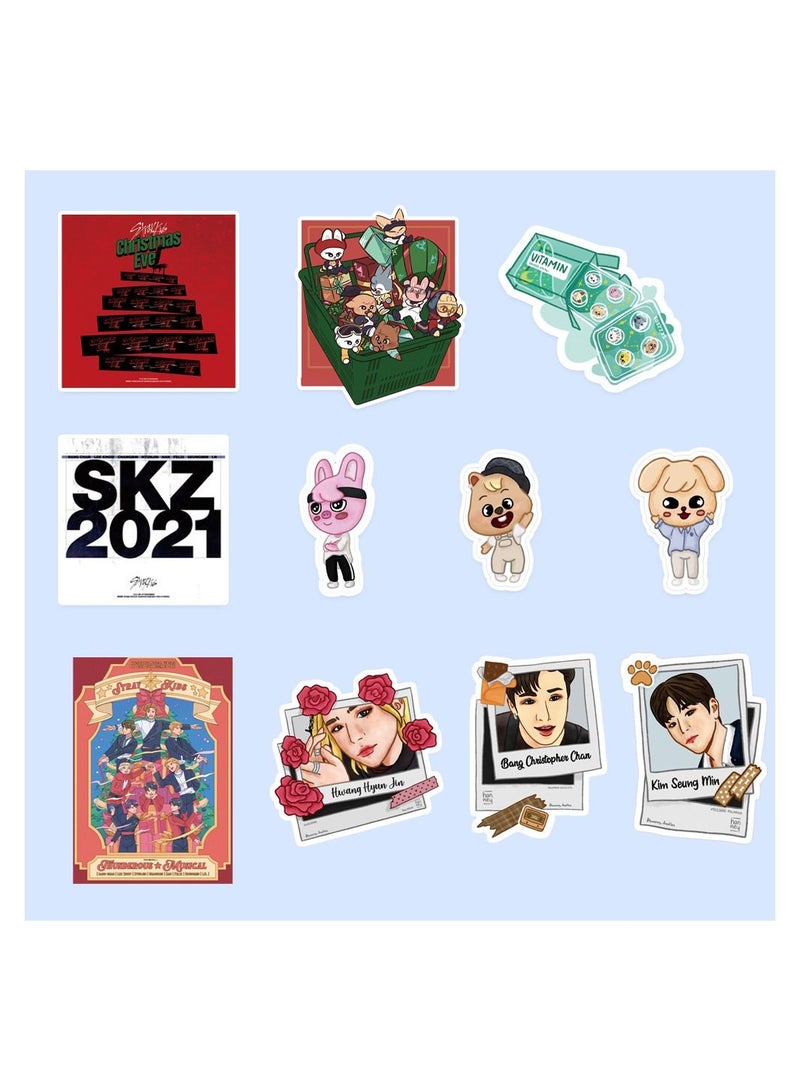 Color Fans 90 Pcs Straykids Waterproof Stickers Laptop Skateboard Luggage Computer Water Bottle Cool Graffiti Sticker Packs for Kids Teens Girls Adults - Image 4