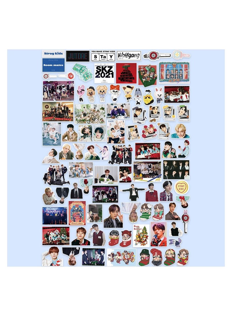 Color Fans 90 Pcs Straykids Waterproof Stickers Laptop Skateboard Luggage Computer Water Bottle Cool Graffiti Sticker Packs for Kids Teens Girls Adults - Image 2
