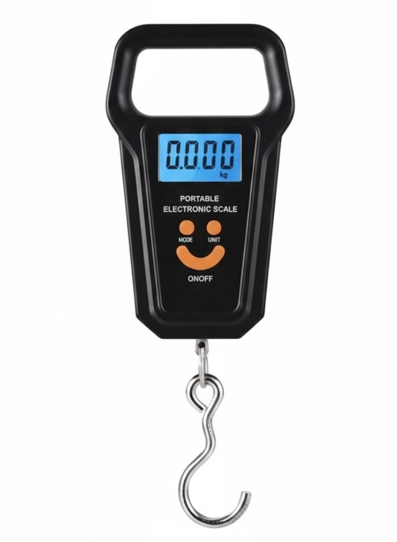 لوكاداه ميزان أمتعة رقمي معلق بشاشة LCD - ميزان وزن إلكتروني محمول مزود بخطاف متين من الفولاذ المقاوم للصدأ، ميزان أمتعة سفر يدوي للحقائب، الصيد، الطرود والاستخدام المنزلي (كجم/رطل/أونصة) - Image 1