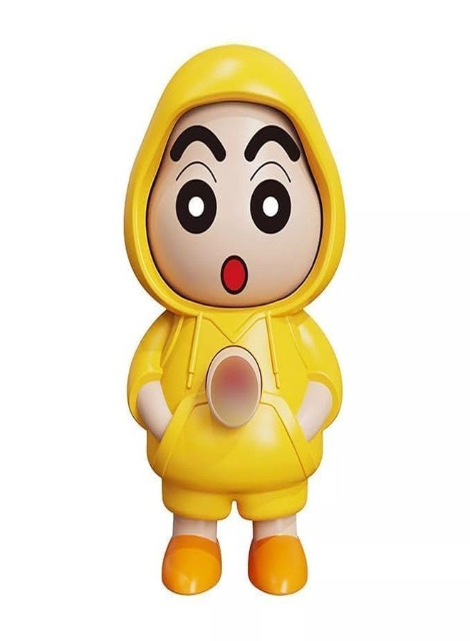 LUCKYMORDEN Shinchan Action Figure Cartoon Keychain, Face Changing Toy, Yellow Collectible Character Doll for Kids, Adults, Anime Fans, 9.7cm - Image 3