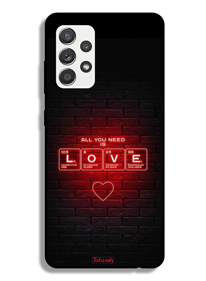 Tolwak Samsung Galaxy M32 5G Protective Case Cover All You Need Is Love - Image 1