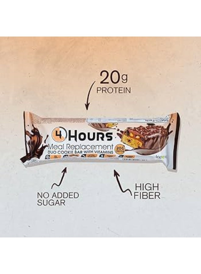 Laperva 4 Hours Meal Replacement Duo Cookie Bar – High Protein, Long-Lasting Energy Snack (Pack of 18 Bars) - Image 3