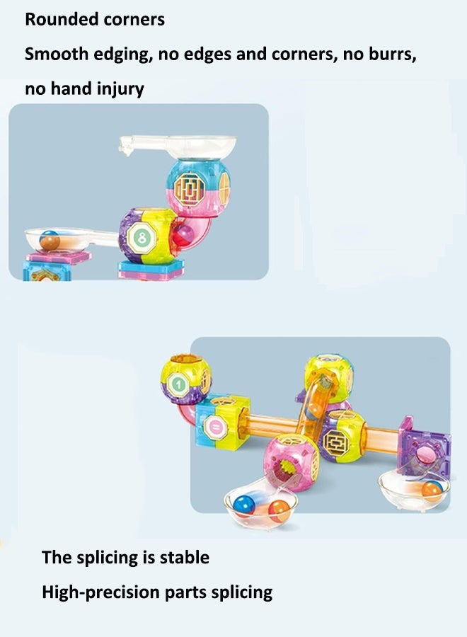 267 PCS magnetic track building block toys Pinball Pipe Magnetic Track Block Set Magnetic assembled slide ball toy Sliding ball magnetic building block set DIY assembly toy set Educational toys - Image 5