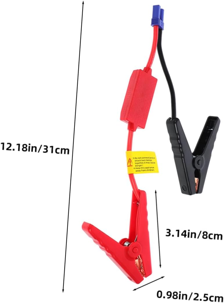 STOBAZA 2pcs Car Battery Jumper Terminals Emergency Power Supply Cables for Automotive Use - Image 2
